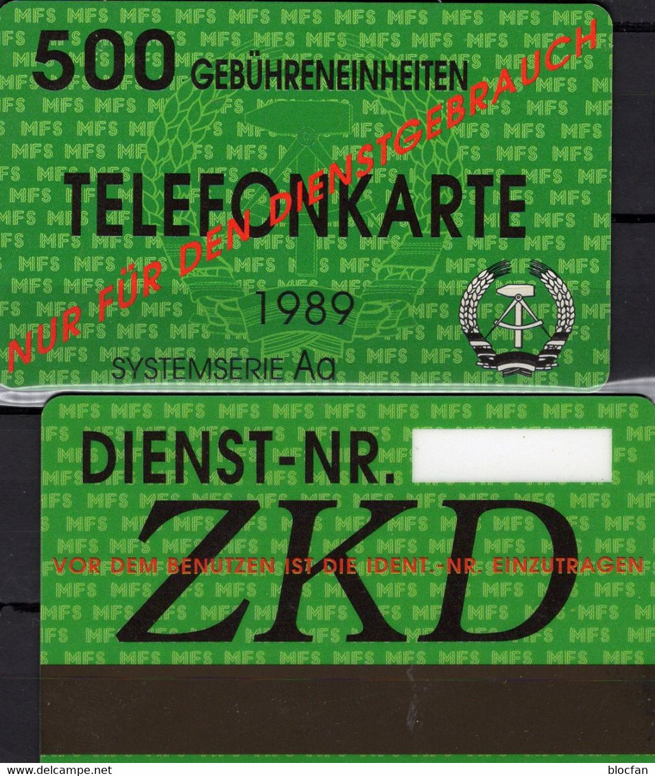 32 Jahre Mauerfall 1989 1.DDR TK Aa/89 ** 20€ ZKD Telefonkarte Für Den Dienstgebrauch Tor Gate Telecard Deutschland - Te Identificeren
