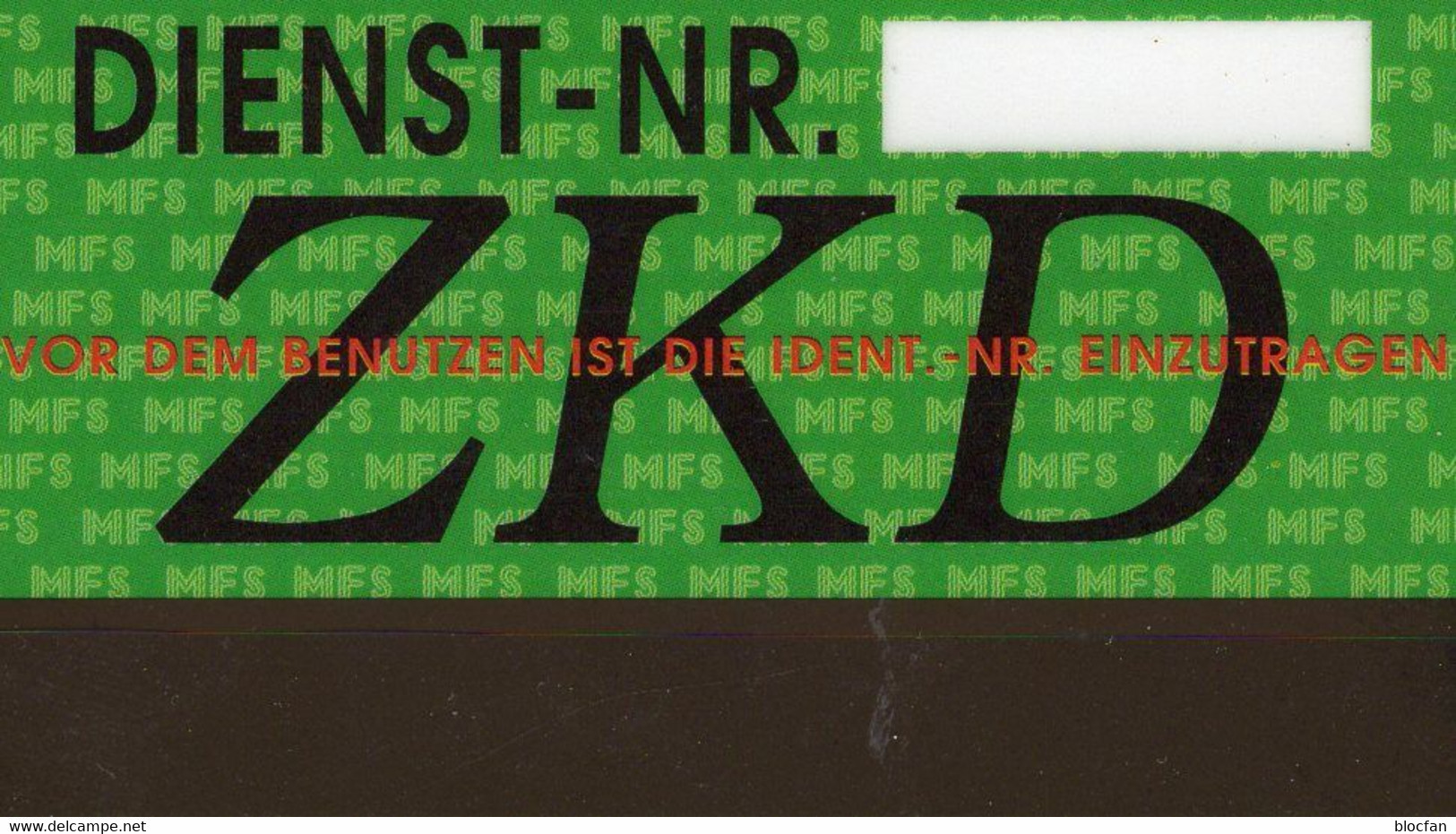32 Jahre Mauerfall 1989 1.DDR TK Aa/89 ** 20€ ZKD Telefonkarte Für Den Dienstgebrauch Tor Gate Telecard Deutschland - A Identifier