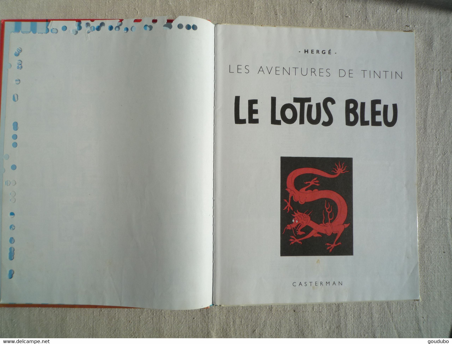 Les Aventures DeTintin Le Lotus Bleu Casterman 1982 - Hergé