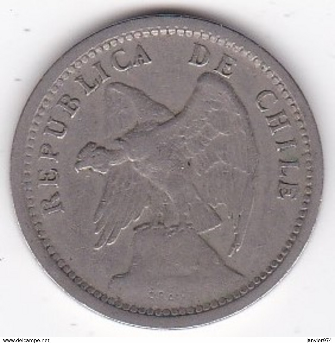 Chili 20 Centavos 1932, En Cupronickel KM# 167.3 Avec Nom De Graveur Roty, - Chile