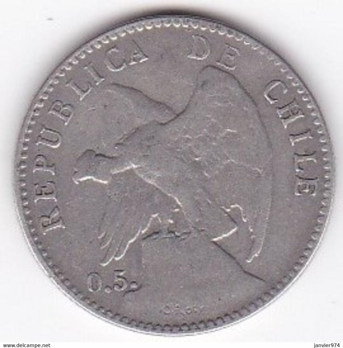 Chili 20 Centavos 1899 , En Argent , KM# 151.2 - Chili