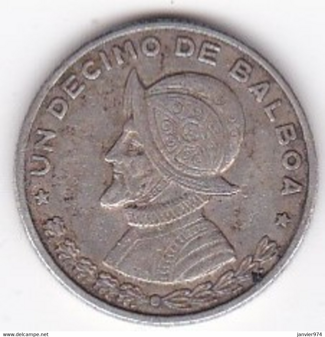 Panama 1 Decimo De Balboa 1961 , En Argent , KM# 24 - Panamá