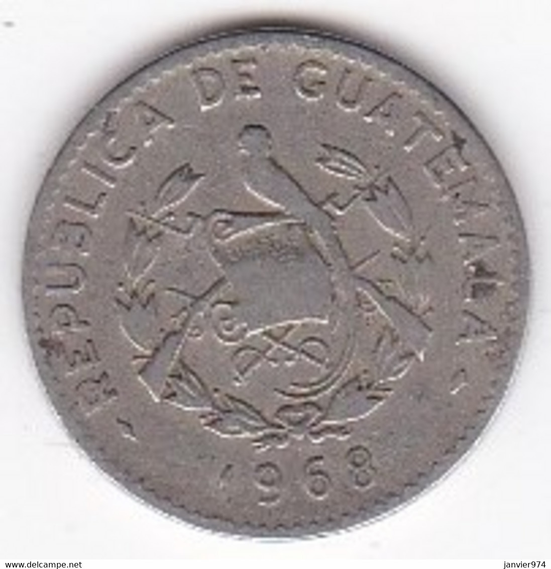 Guatemala 5 Centavos 1968, En Cupronickel,  KM# 266 - Guatemala