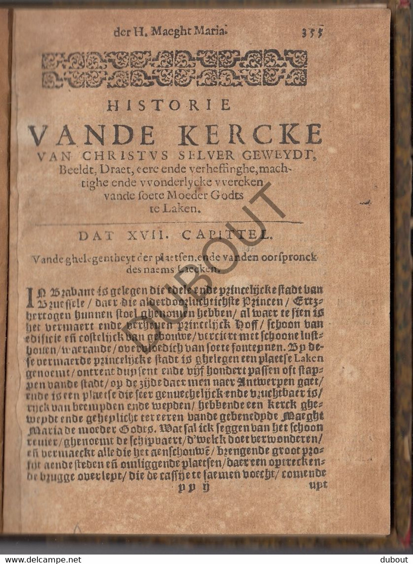 LAKEN - Historie Vande Kercke Van Chtistus Selver Geweydt - 1623 (V744) - Antiquariat