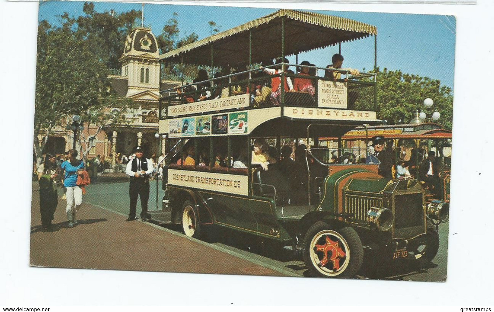 Postcard California Disneyland 1975 Posted The Omnibus - Anaheim
