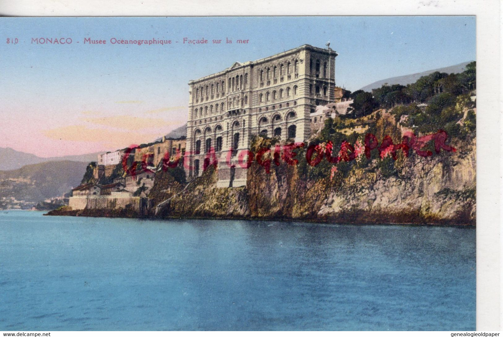 MONACO - MUSEE OCEANOGRAPHIQUE - FACADE SUR LA MER - Oceanographic Museum