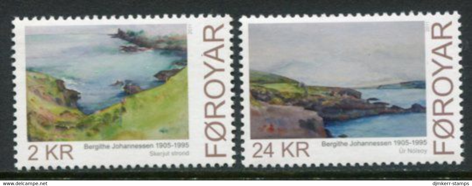 FAEROE ISLANDS 2011 Johannessen Paintings MNH / **.  Michel 726-27; SG 636-37 - Faroe Islands