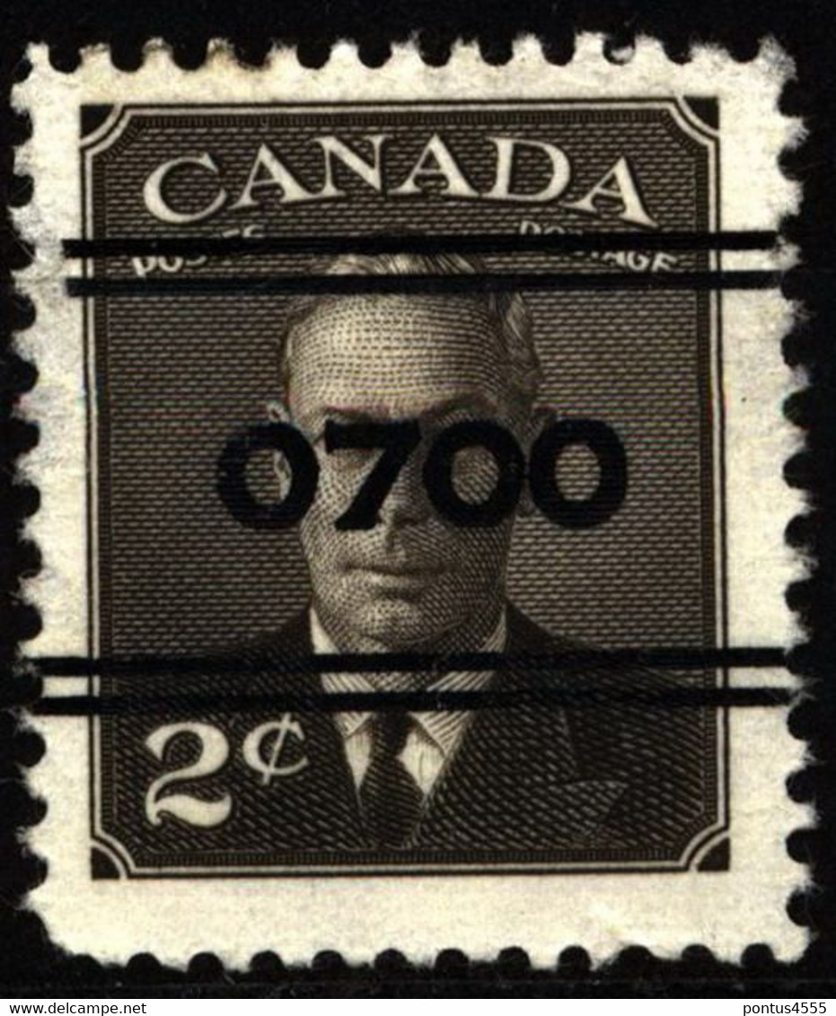 Canada 1949 Mi 252 King George VI [Precancel 0700 Montreal] NG - Vorausentwertungen