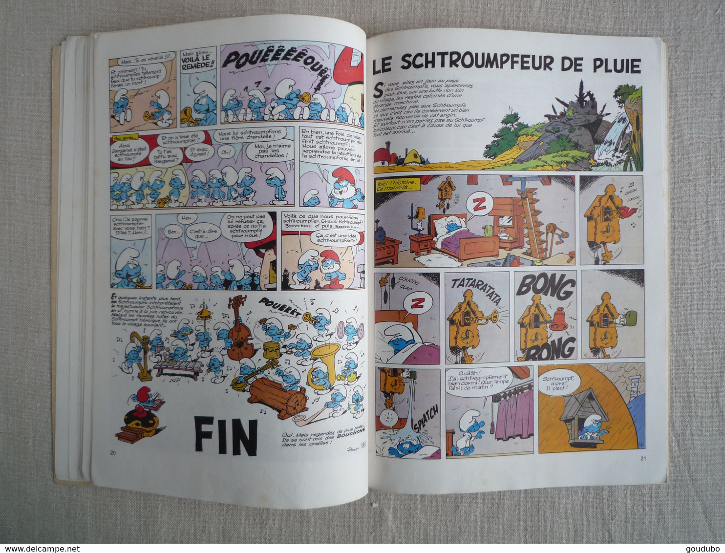 Schtroumpfonie En UT 2 Histoires De Schtroumpfs Par Peyo Dupuis 1972 Offert Par Total. - Schtroumpfs, Les