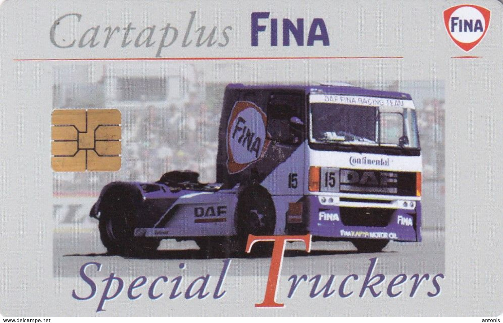 FRANCE - Special Truckers, Fina Carta Plus, Used - Petrole