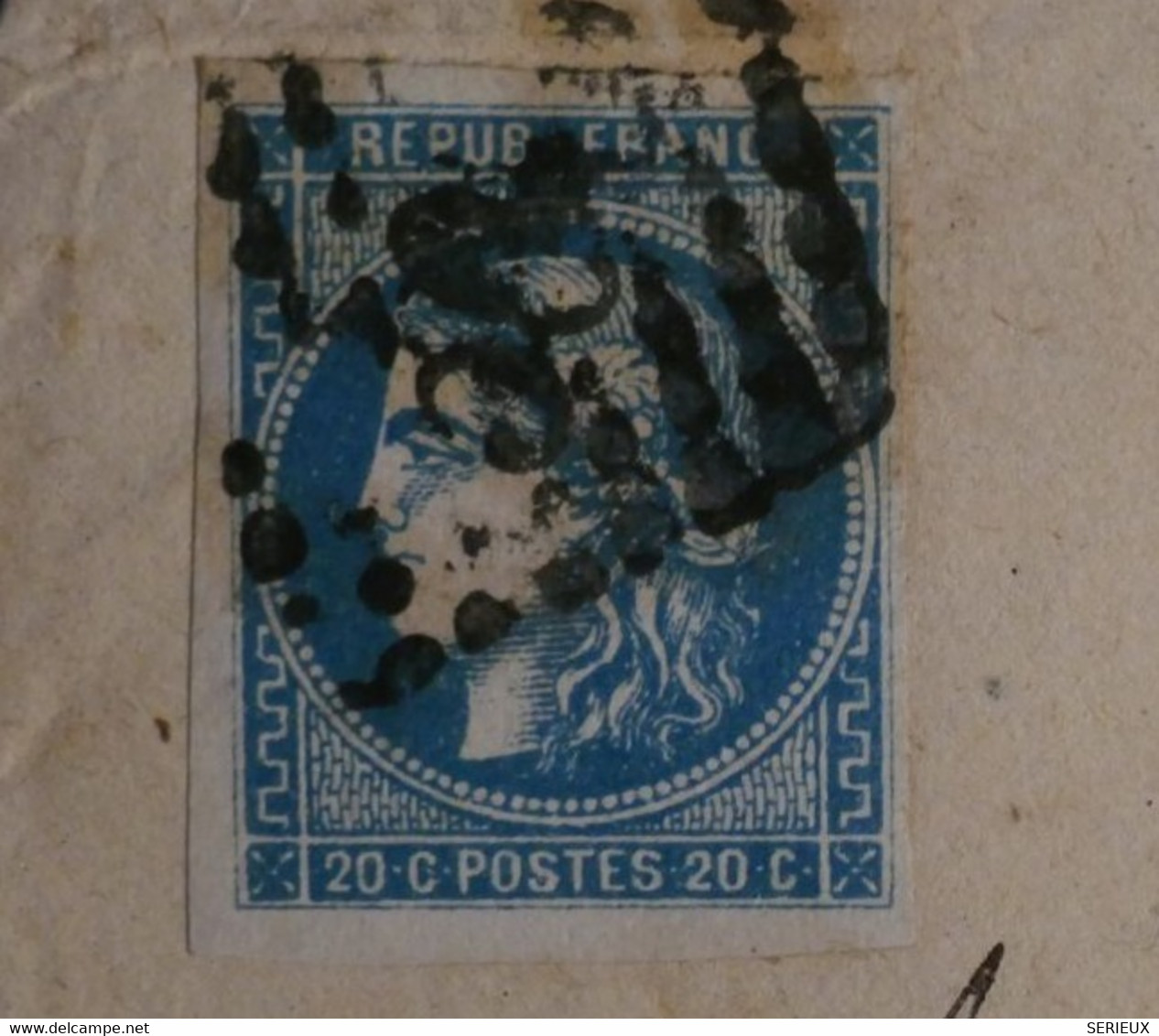 AP4 FRANCE BELLE LETTRE 1871 BLOIS  POUR ALENCON +BORDEAUX +  AFFRANCHISSEMENT INTERESSANT - 1870 Bordeaux Printing