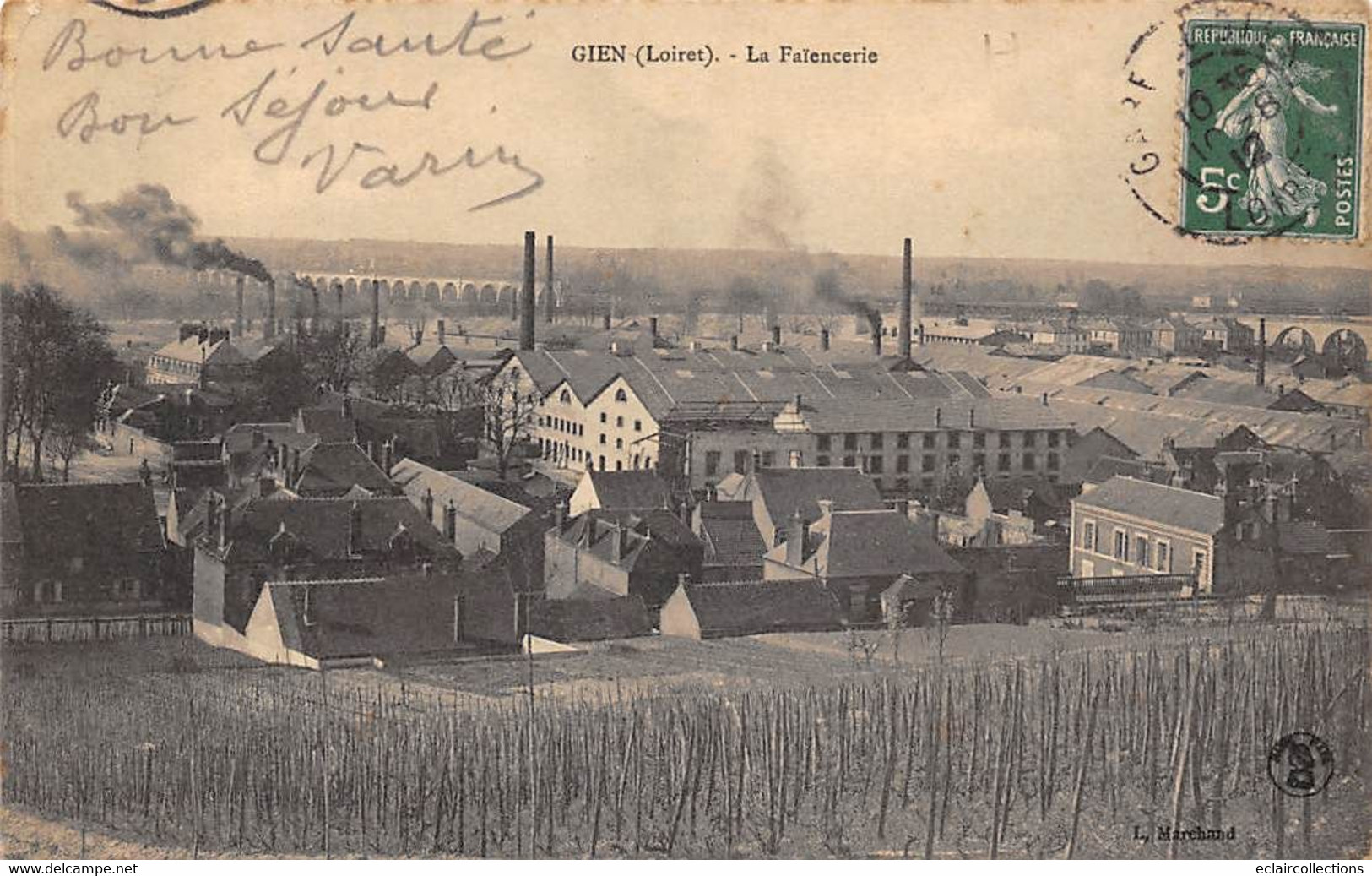 Gien       45      La Faïencerie     - 3 -    (voir Scan) - Gien