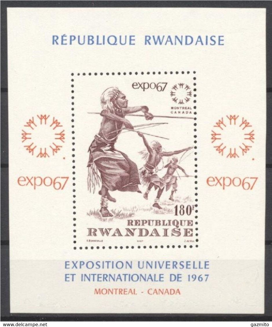 Rwanda 1967, Expo 67 In Montreal, Indigenous Dance, BF - 1967 – Montreal (Canada)