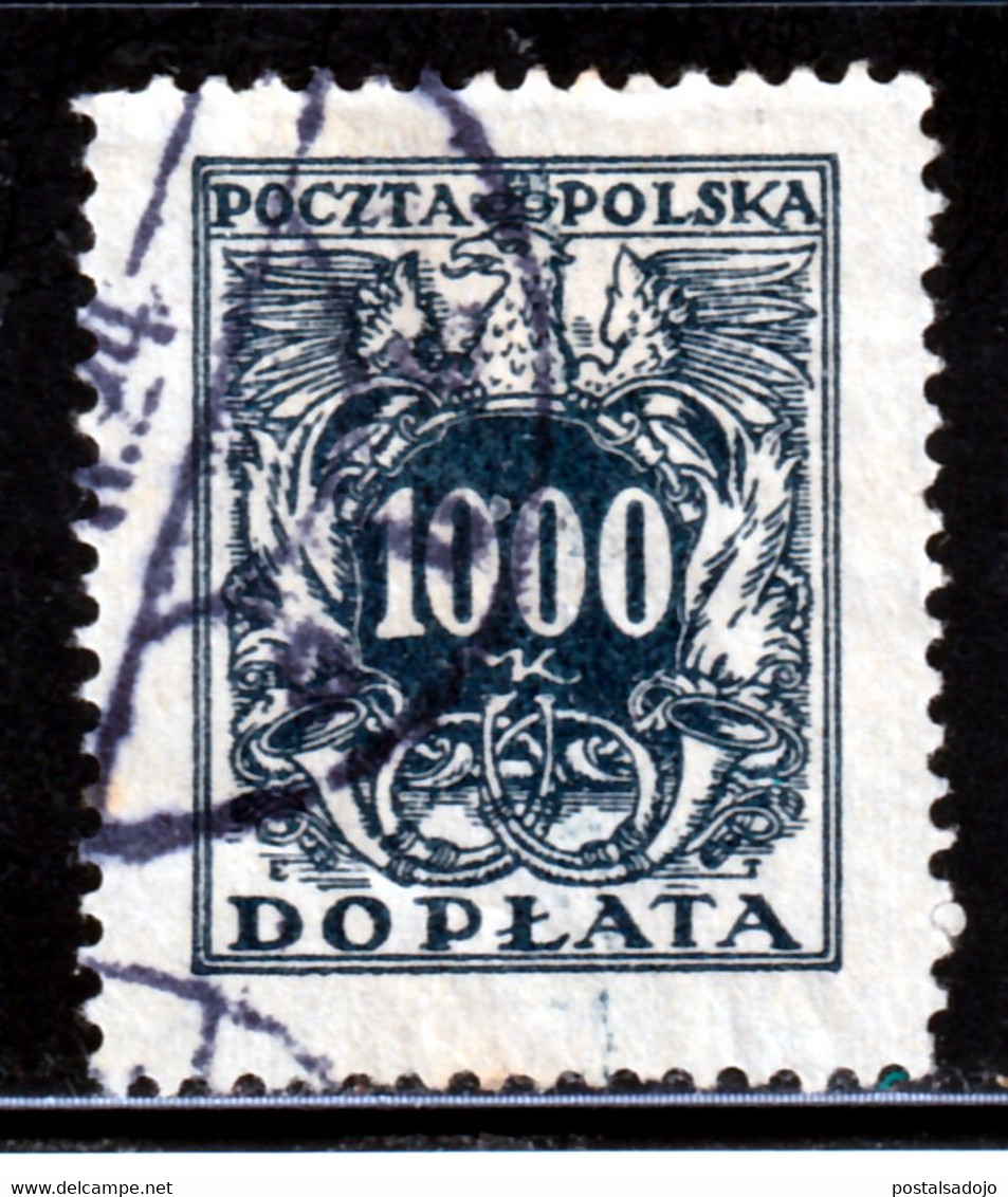 POLOGNE 490 // YVERT  49, TAXE // 1923-25. - Strafport