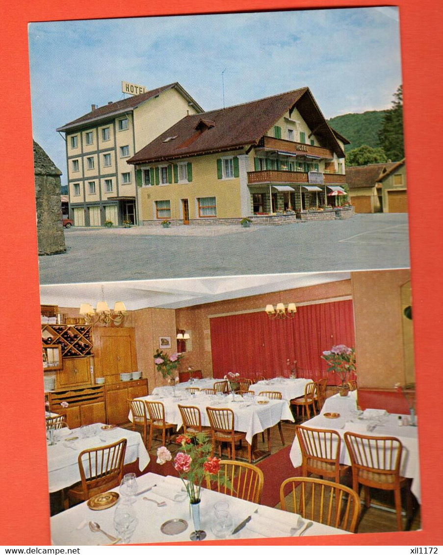 ZNJ-24  Moudon Hotel Du Chemin De Fer. Grand Format, Non Circulé - Moudon