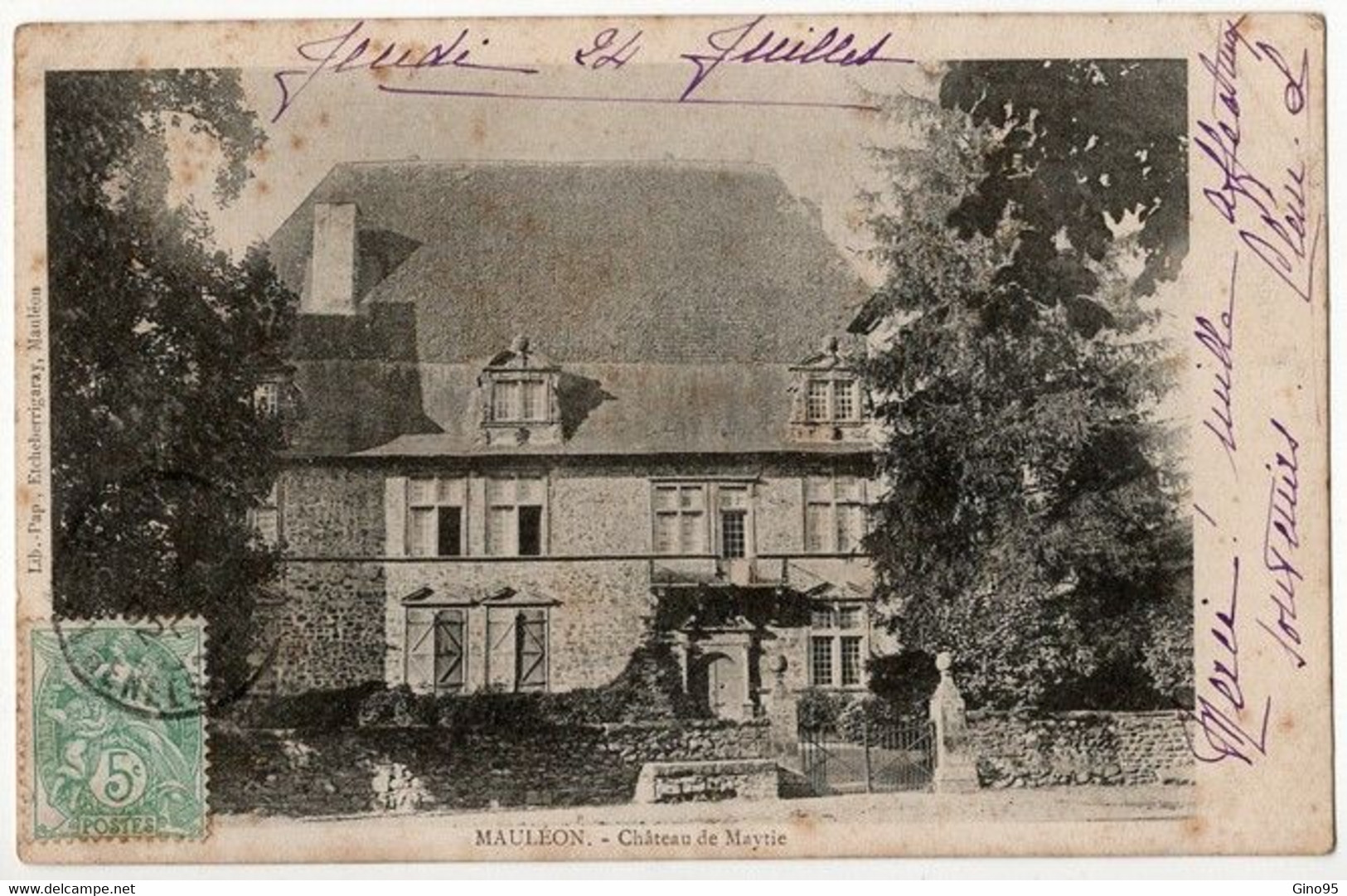 CPA 79 Mauléon Château De Maytie 1902 - Mauleon