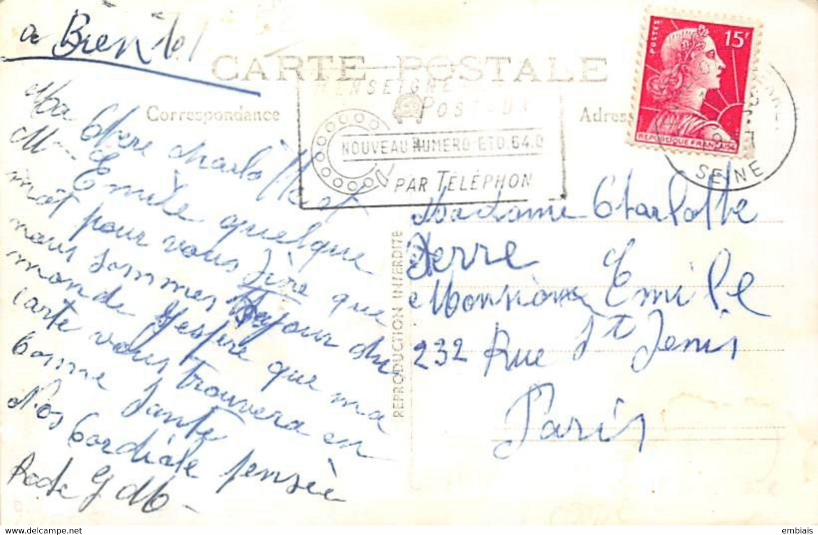 BRUYERES LE CHATEL - Carte Photo Auberge Des Bruyères Restaurant, Voitures Années 1950 - Bruyeres Le Chatel