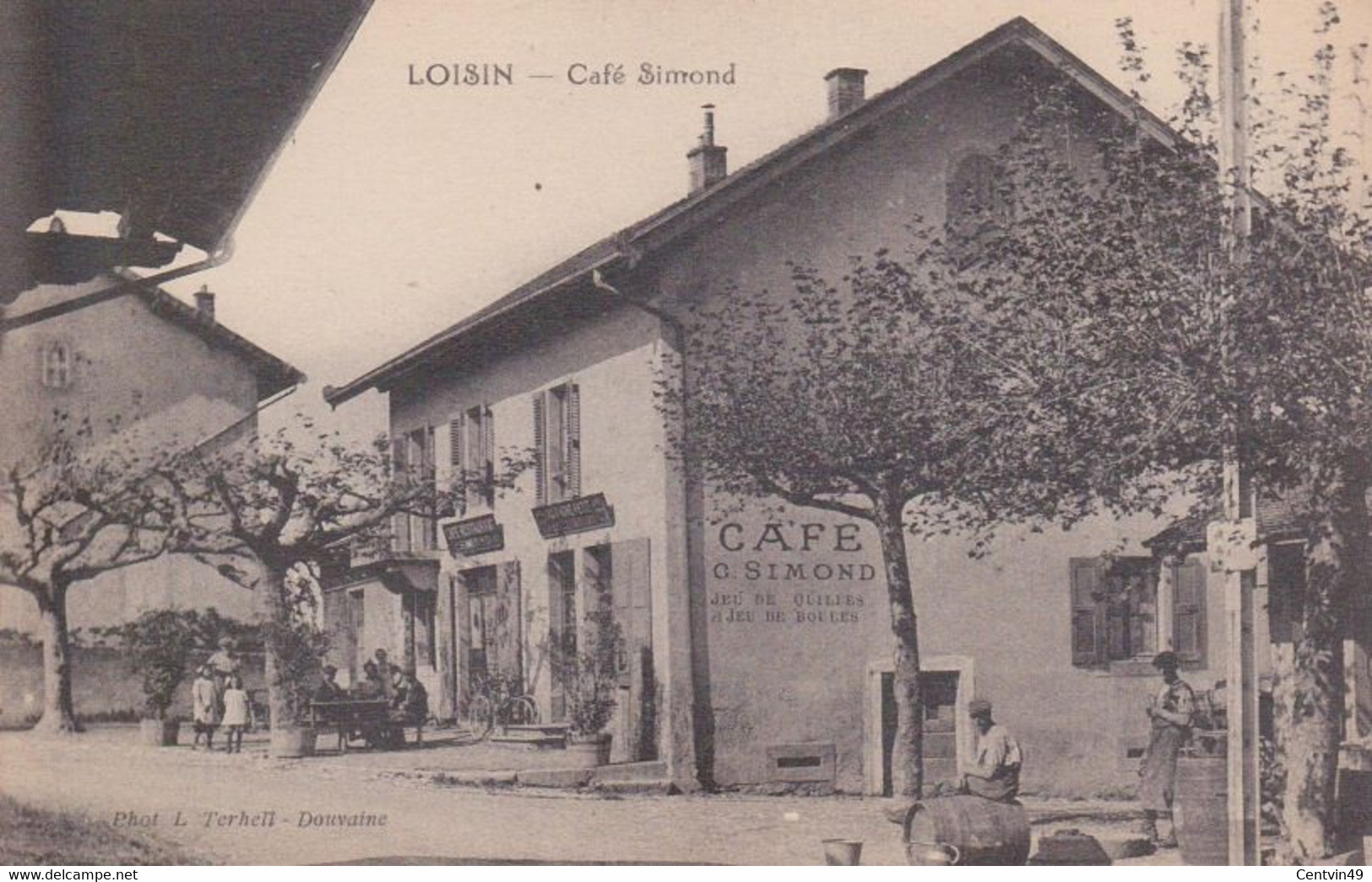 Carte Postale De France - Haute-Savoie (74) - Loisin, Café Simond - Dos Vert Non écrite - Douvaine