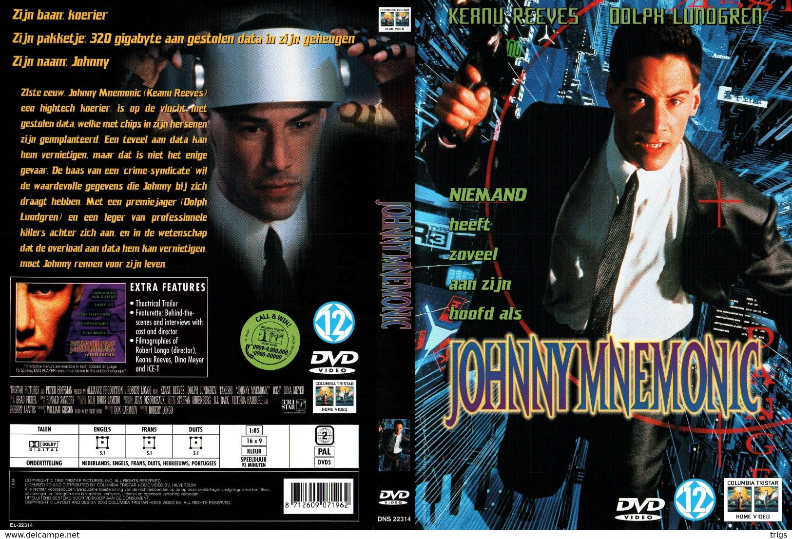 DVD - Johnny Mnemonic - Sciences-Fictions Et Fantaisie