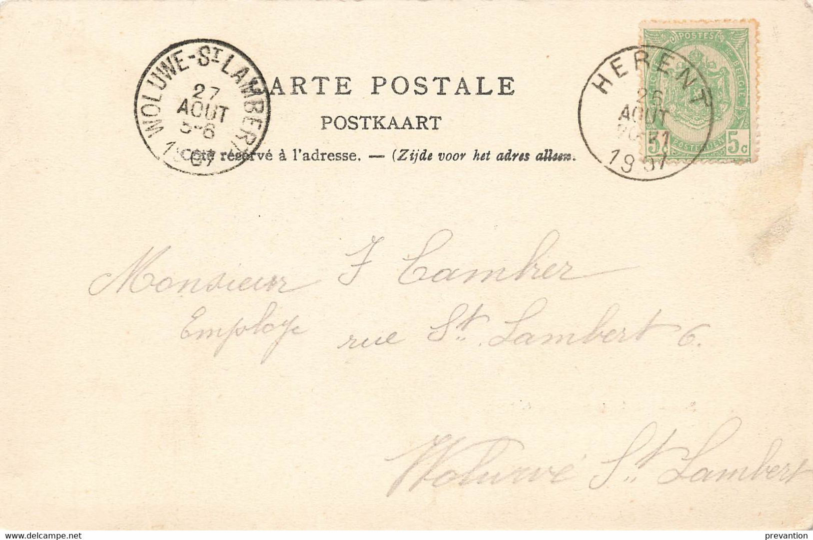 HERENT - Le Couvent (vu Du Parc) - Carte Circulé En 1907 - Herent