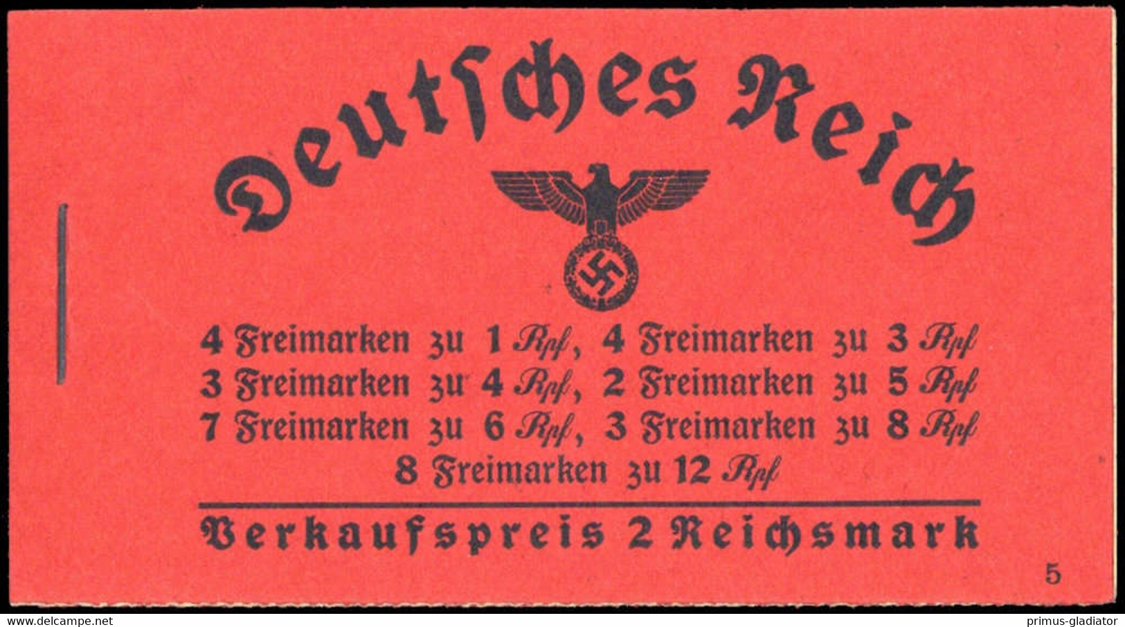 1937, Deutsches Reich, MH 37.1, ** - Markenheftchen