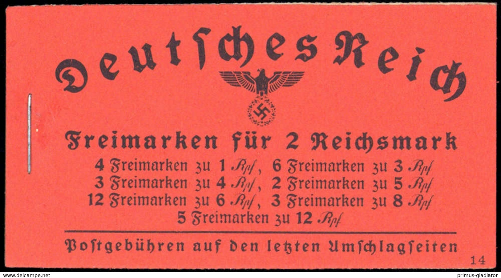 1940, Deutsches Reich, MH 39.4, ** - Libretti