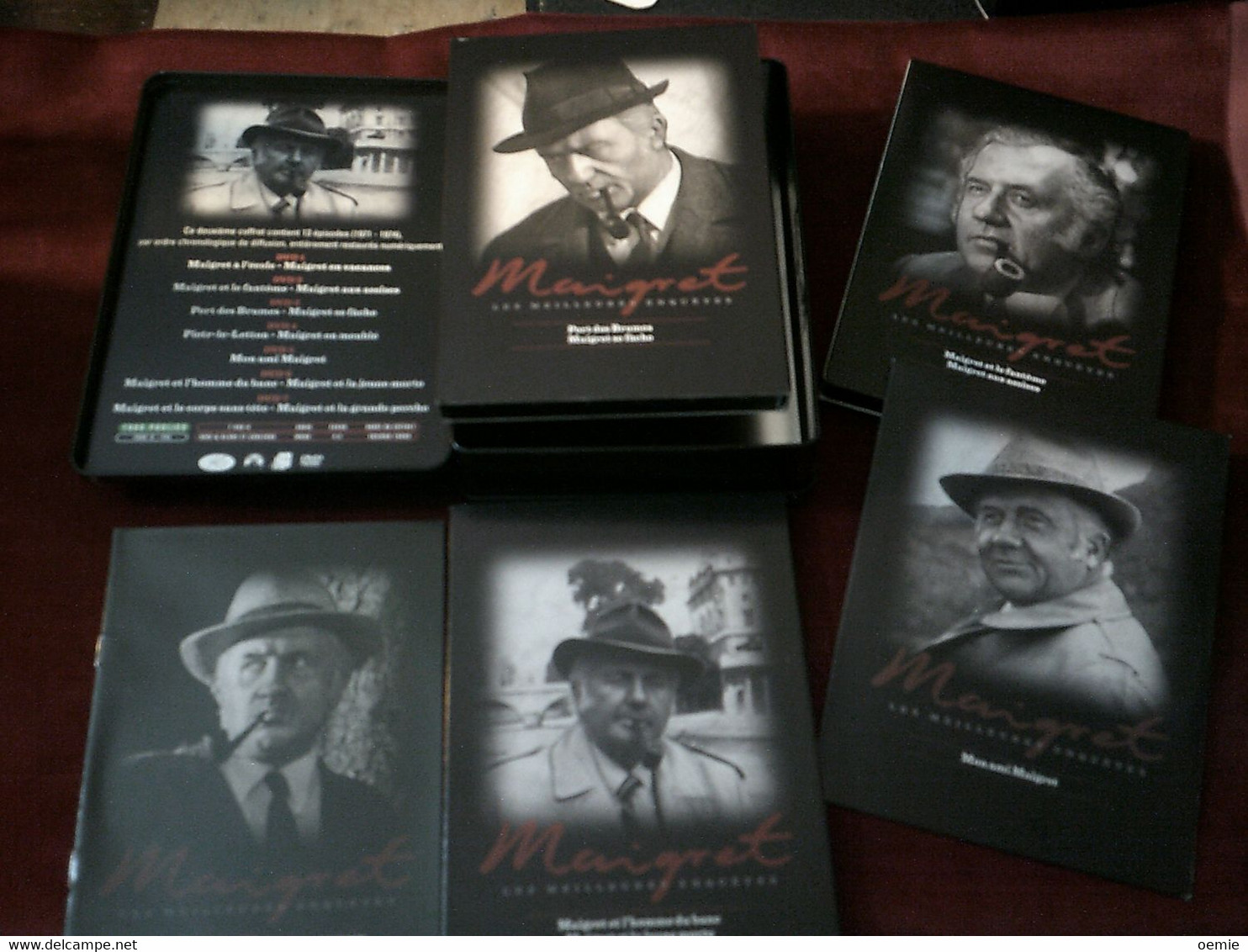 LES ENQUETES DU COMMISAIRE MAIGRET  COFFRTE 7 DVD  EN BONUS 1 EPISODE INEDIT EN DVD  COFFRET METAL - Classiques