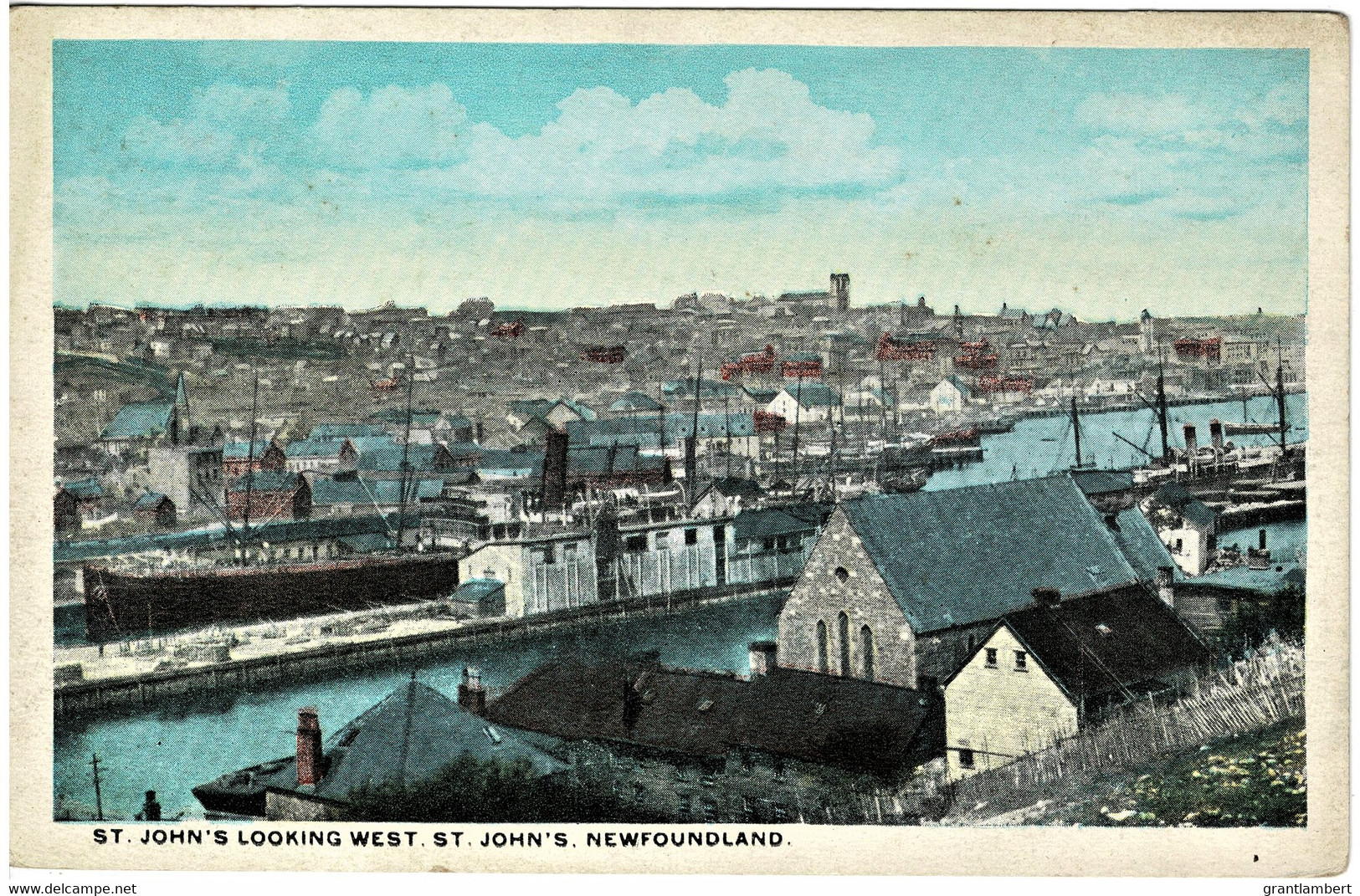 St. John's Overlooking West St. John's, Newfoundland, Canada - Unused Vintage Postcard - St. John's