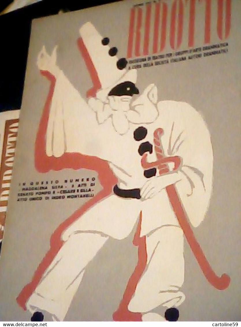 Ridotto. Rassegna Di Teatro Per I Gruppi Di Arte Drammatica. TEATRO PUBB TELEFUNKEN + CERAMICA VENETA 1958 N3 IM4049 - Musik