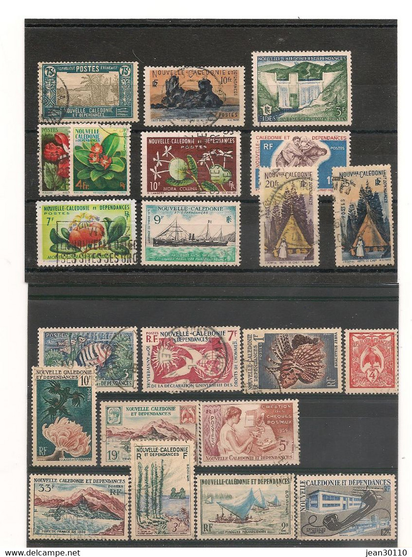 NOUVELLE CALÉDONIE ANNÉES 1928/88 88 TIMBRES OBLITÉRÉS Très Forte Côte - Collections, Lots & Series