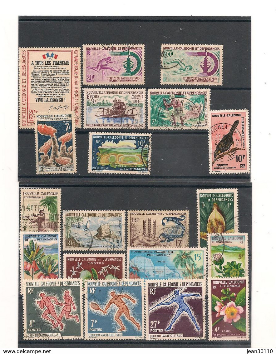 NOUVELLE CALÉDONIE ANNÉES 1928/88 88 TIMBRES OBLITÉRÉS Très Forte Côte - Collections, Lots & Séries