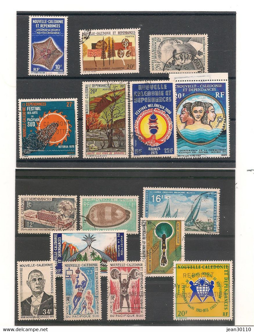 NOUVELLE CALÉDONIE ANNÉES 1928/88 88 TIMBRES OBLITÉRÉS Très Forte Côte - Collections, Lots & Series