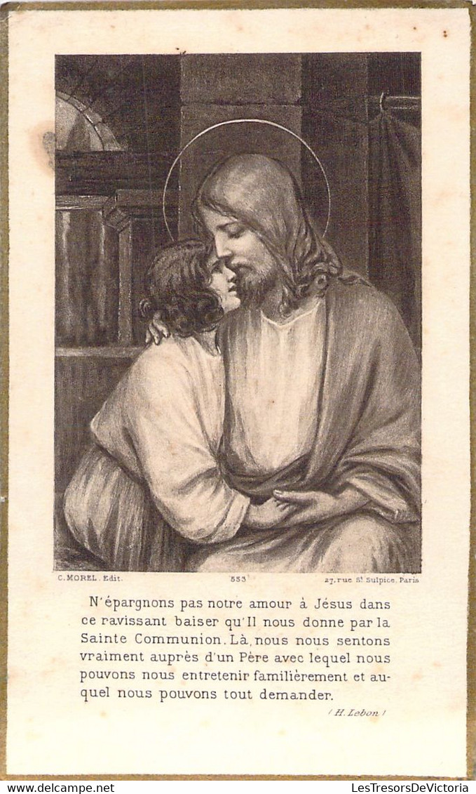 Souvenir De 1ere Communion - Image Pieuse - Christian Van De Velde - Eglise St Nicolas - 12 Mai 1910 - Valenciennes - Communion