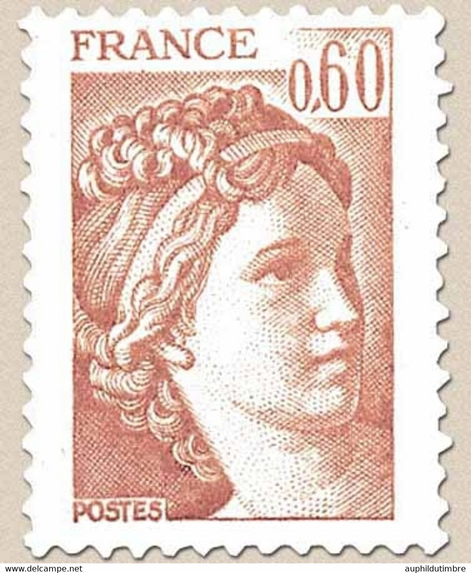 Type Sabine. 60c. Brun-rose Y2119 - Ongebruikt