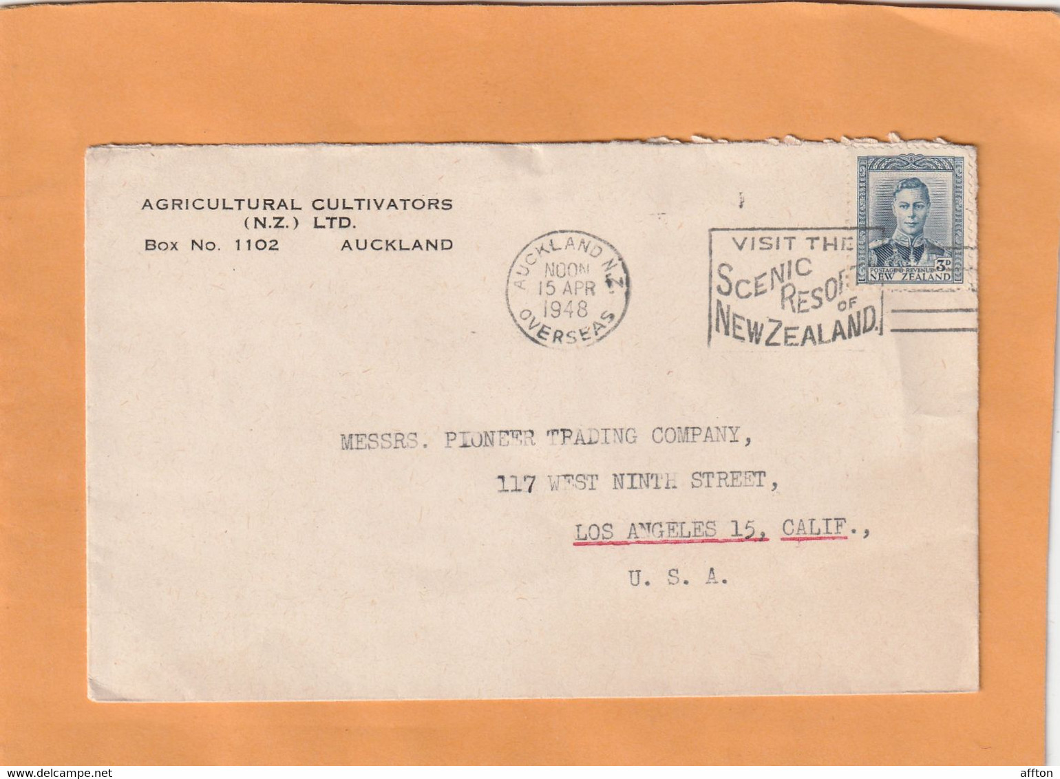 New Zealand Old Cover Mailed - Briefe U. Dokumente