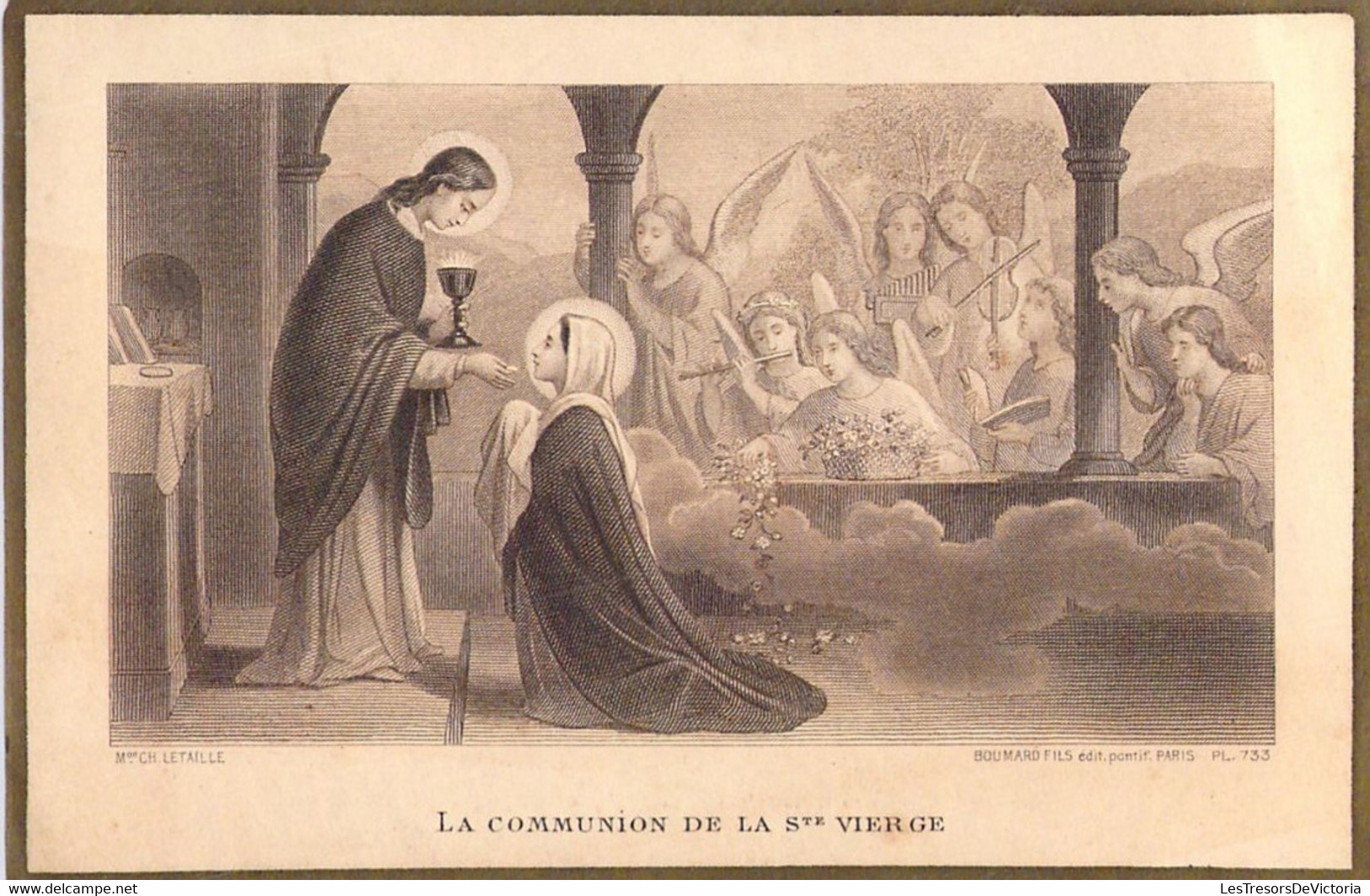 Souvenir De 1ere Communion - Image Pieuse - Antoinette Vuilleret - Eglise De Torcy - 21 Mai 1922 - Comunioni