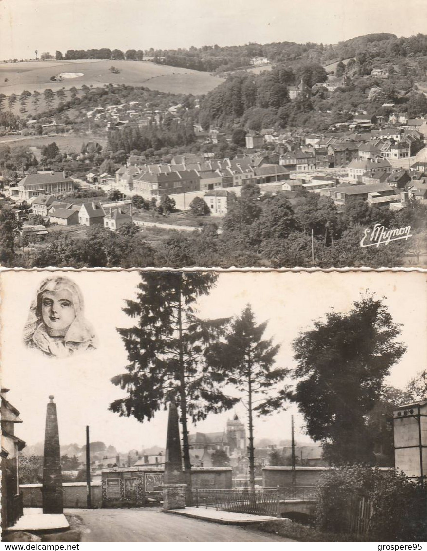 AUMALE PANORAMA + LE PONT HENRI IV AVANT JUIN 1940 - Aumale