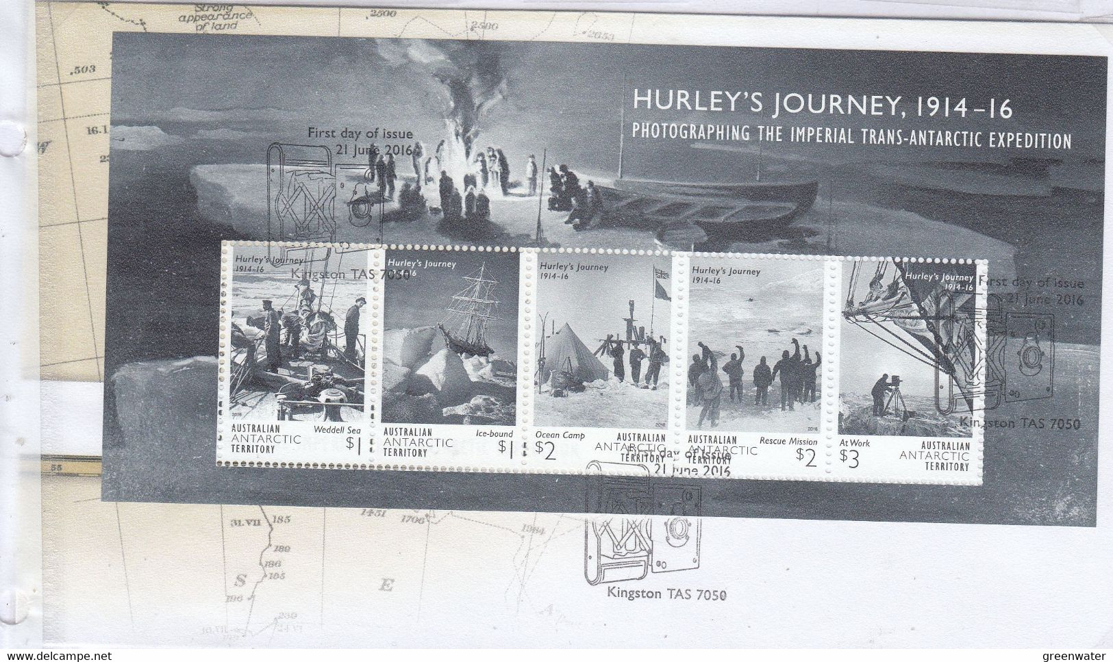 AAT 2016 Hurley's Journey M/s FDC (AAT1 152A) - FDC