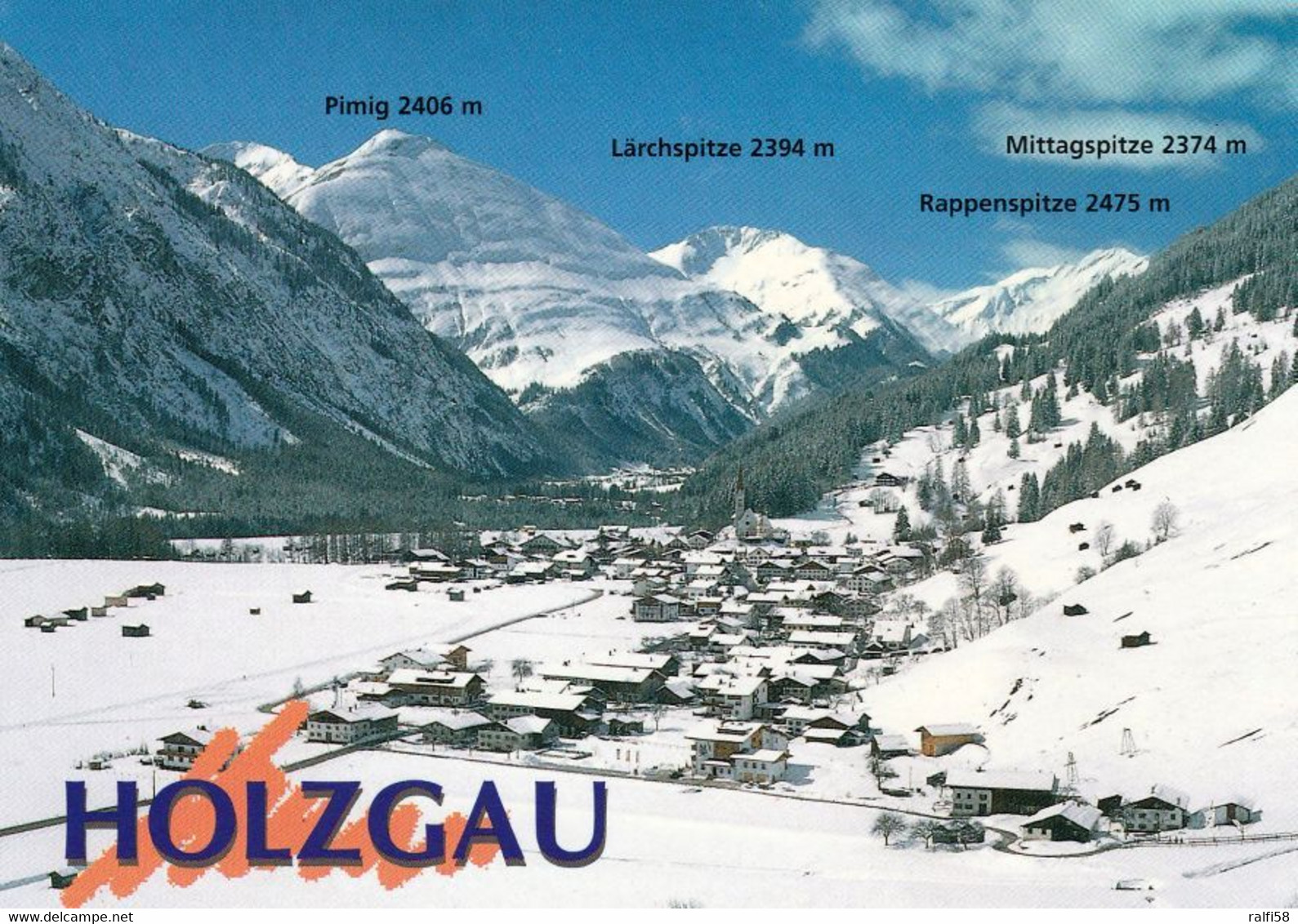 1 AK Österreich / Tirol * Blick Auf Holzgau Im Lechtal - Luftbildaufnahme * - Lechtal