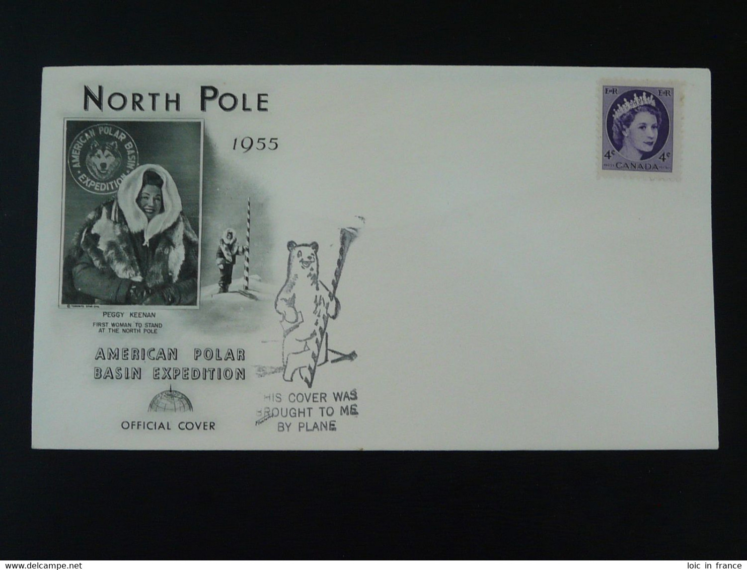 Lettre Cover American Polar Basin Expedition North Pole Canada 1955 Ref 102957 - Covers & Documents