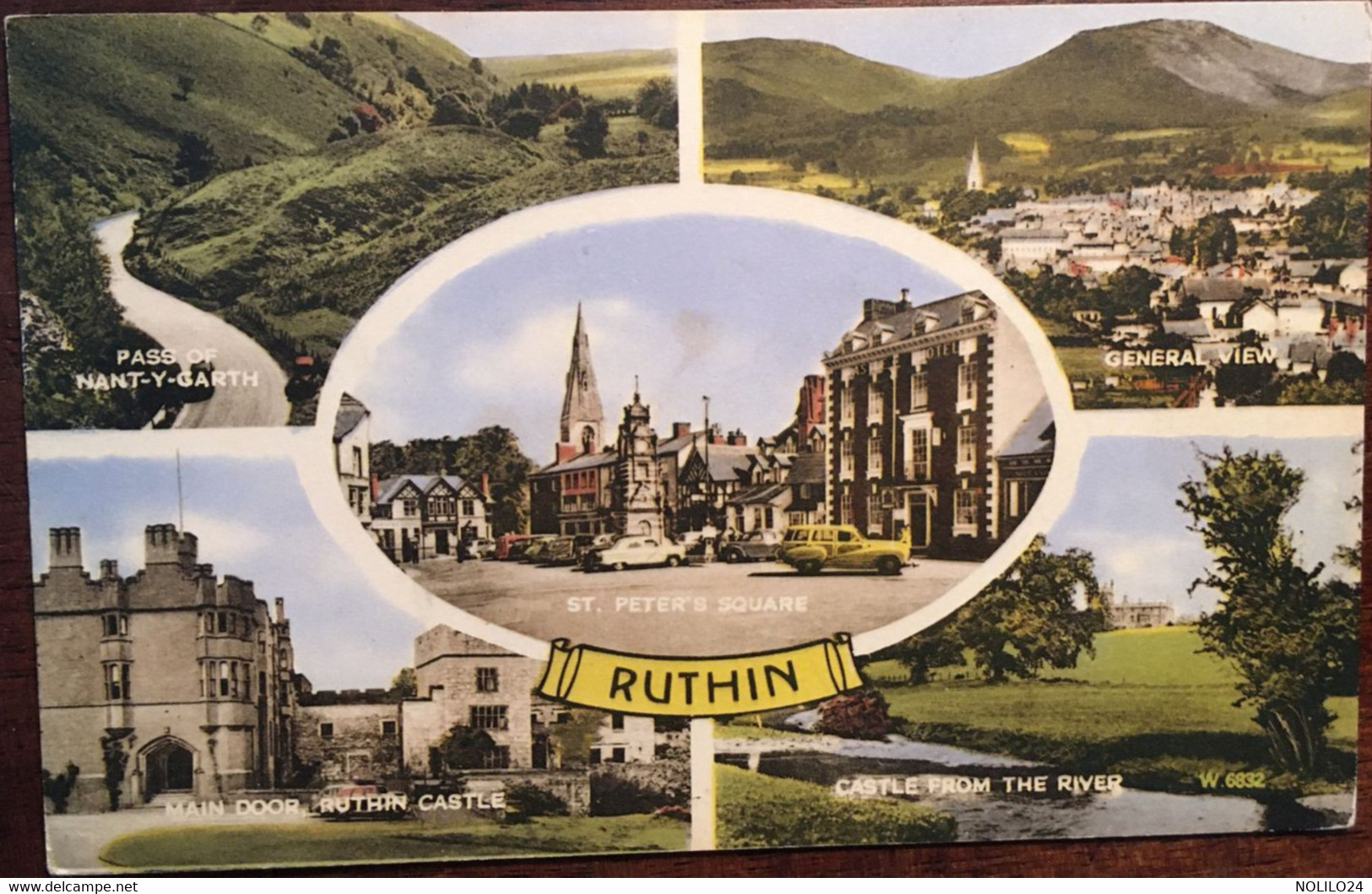 CPSM, Multiview - Multivue, RUTHIN, Wales - Pays De Galles "Collo Colour Poscard, Valentine & Sons, Non écrite - Denbighshire