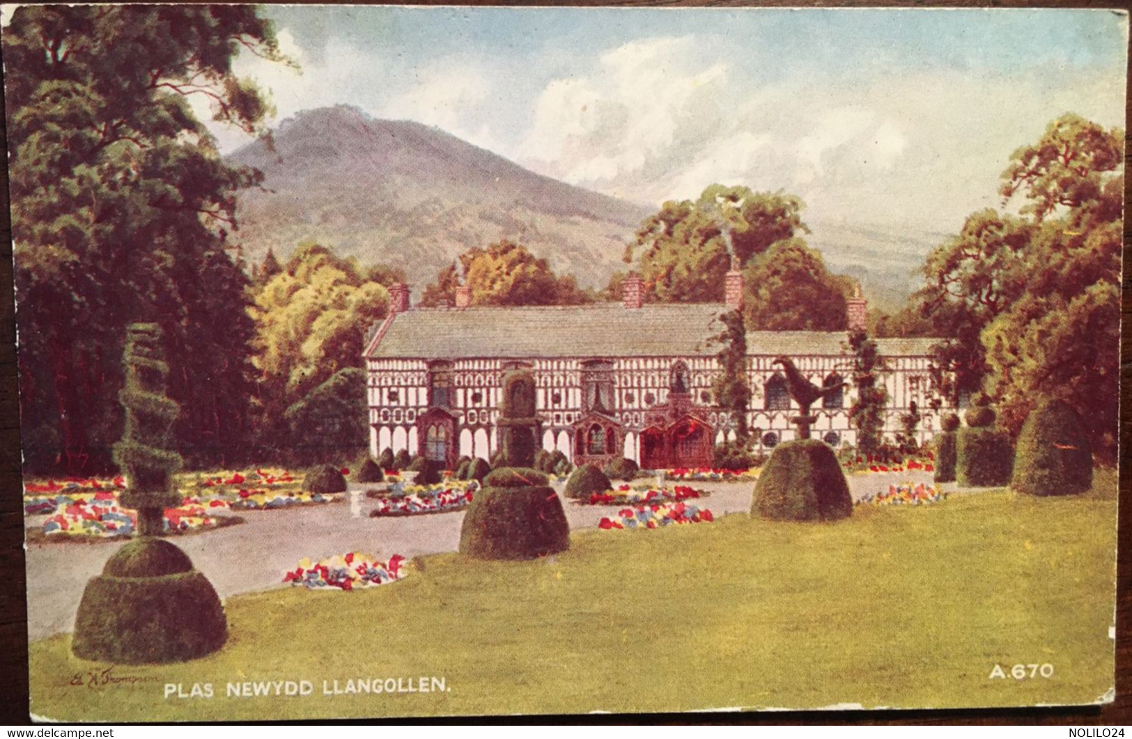Cpsm, Plas Newydd, Llangollen, Wales - Pays De Galles, éd  Valentine & Sons "Art Coulour" Postcard, Non écrite - Denbighshire