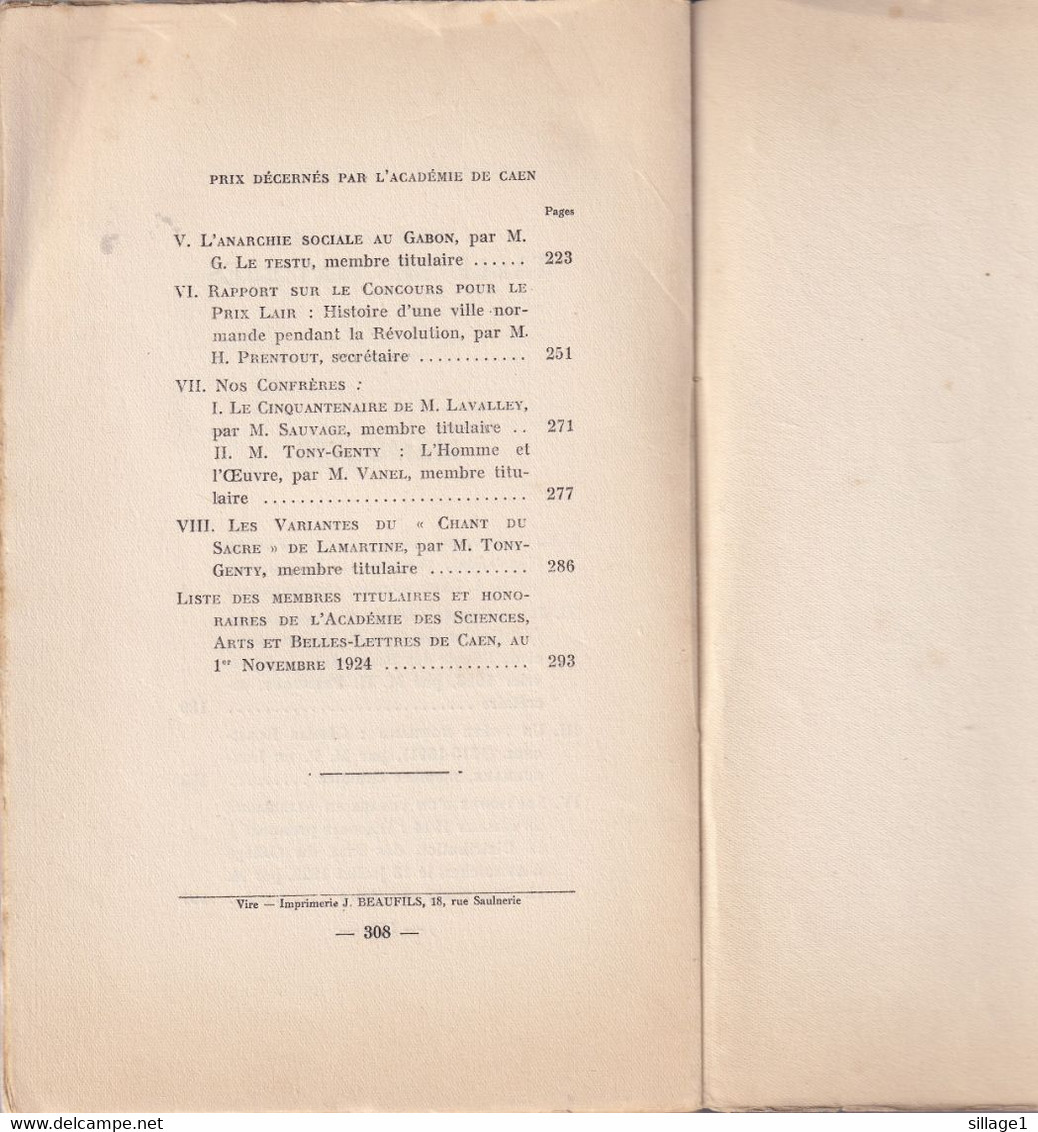 St  Julien Le Faucon Pendant Le Directoire (1796) 137 Pages Souvenirs D'un Voyage En Allemagne En Juillet 1914 Gabon - Normandie