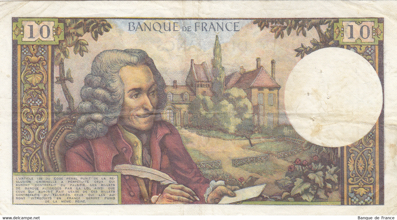 Billet 10 F Voltaire 2-1-1964 FAY 62.07 Alph. W.64 Date RARE - 10 F 1963-1973 ''Voltaire''