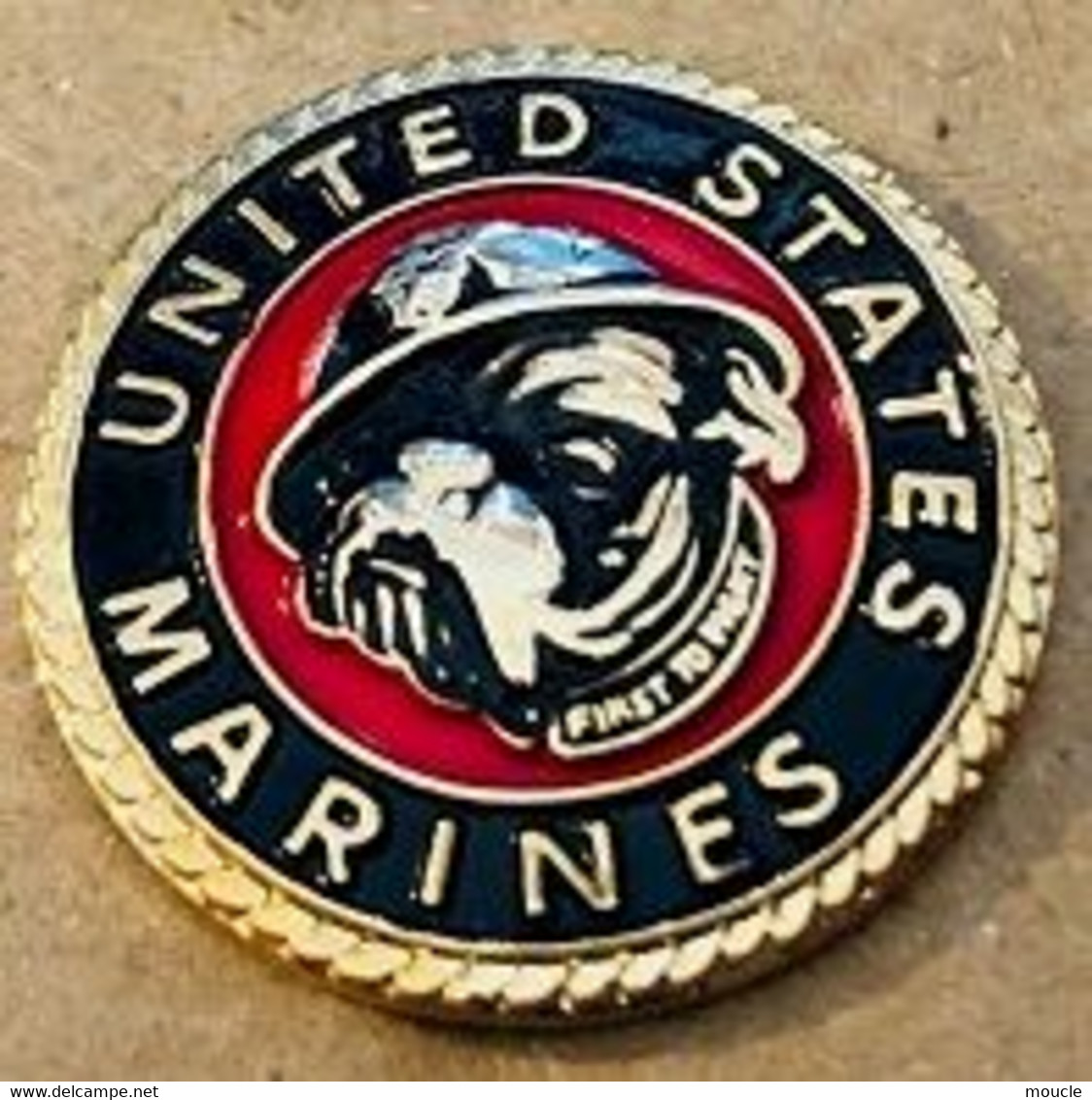 MARINES US - USA - ETATS UNIS D'AMERIQUE - BOULDOGUE - CHIEN - DOG - CANE - ARMEE - MILITAIRE - PERRO - HUND - (29) - Militaria