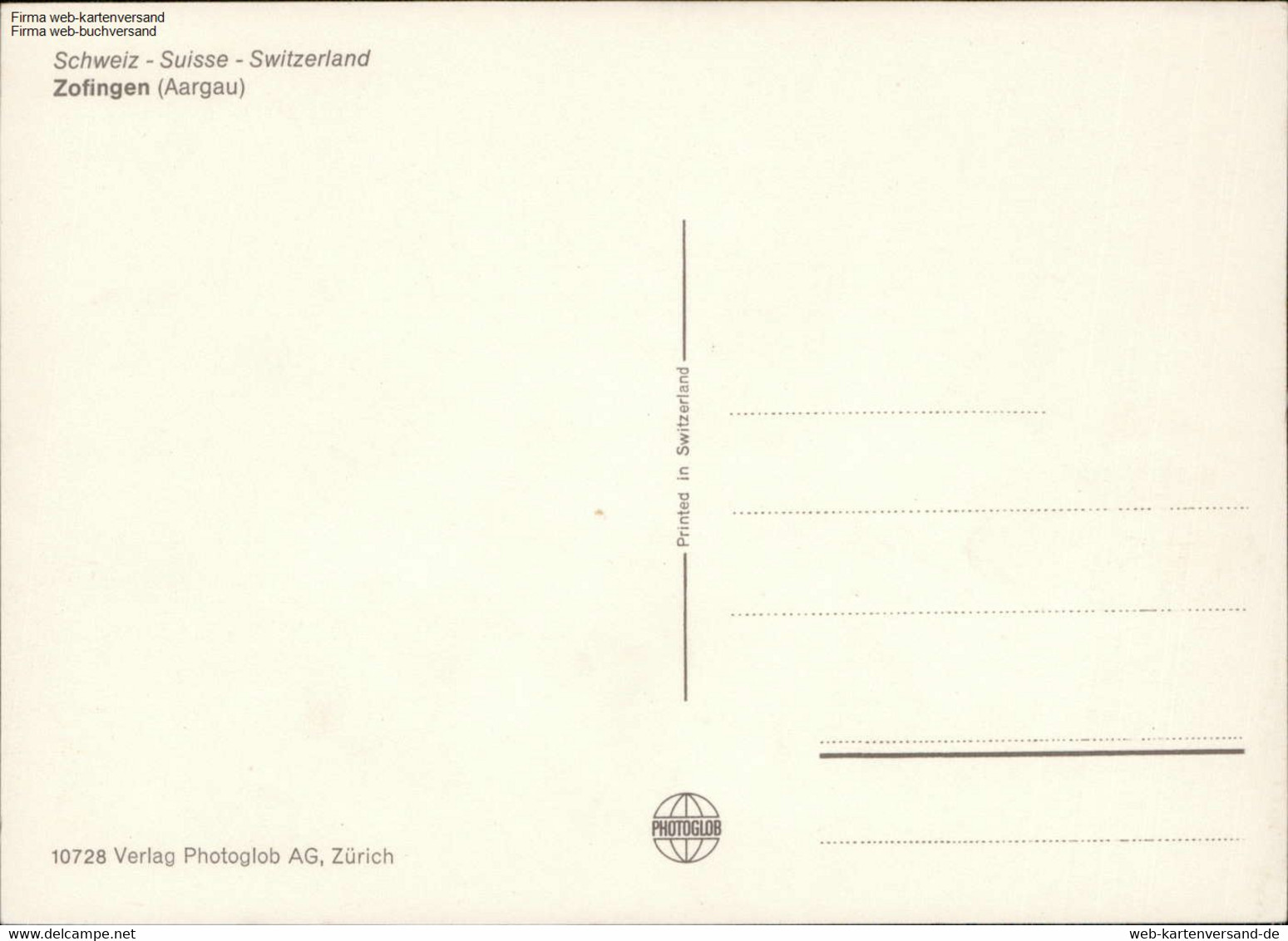 1117227 Zofingen (Aargau) Mehrbildkarte - Zofingue