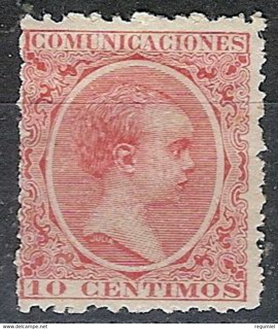 España 0218 (*) Alfonso XIII. Pelon. 1889. Sin Goma - Nuevos
