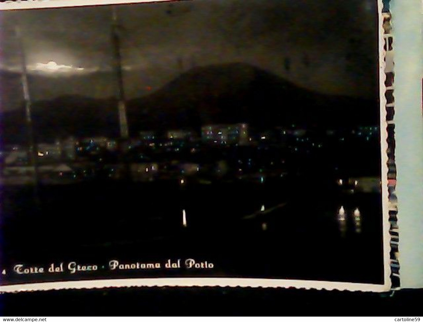 TORRE DEL GRECO PORTO DI NOTTE  V1950  IM4092 - Torre Del Greco