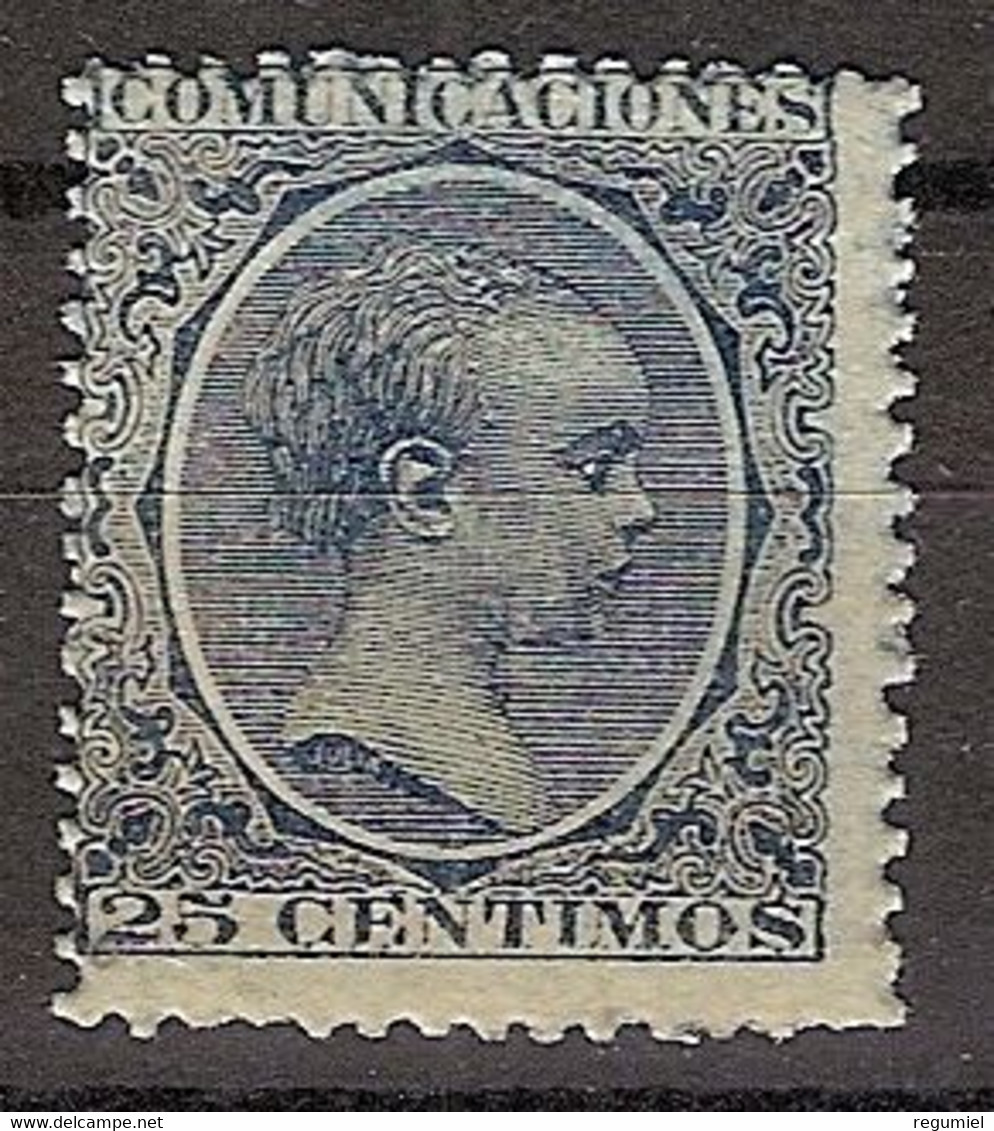 España 0221 (*) Alfonso XIII. Pelon. 1889. Sin Goma - Nuevos