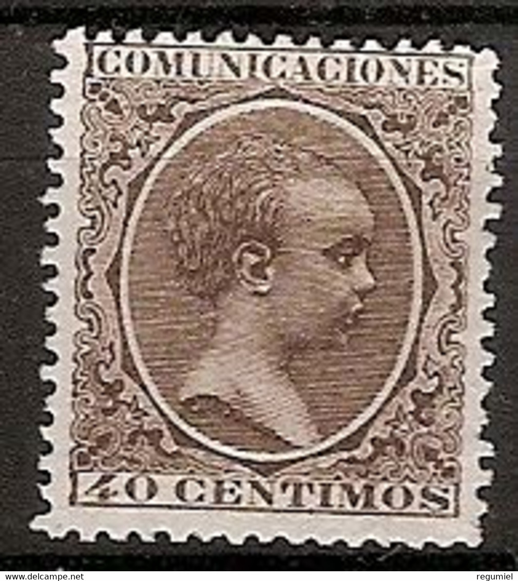 España 0223 (*) Alfonso XIII. Pelon. 1889. Sin Goma - Nuevos